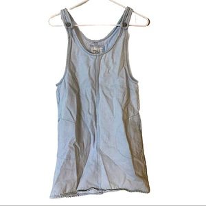 Forever 21 Denim Jumper with Pockets, Size XS, lightwash denim dress